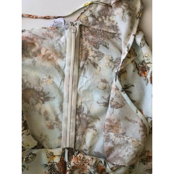 Somedays Lovin Womens Bungalow Floral Print Woven Bodysuit Teddy Size S M - Picture 6 of 12